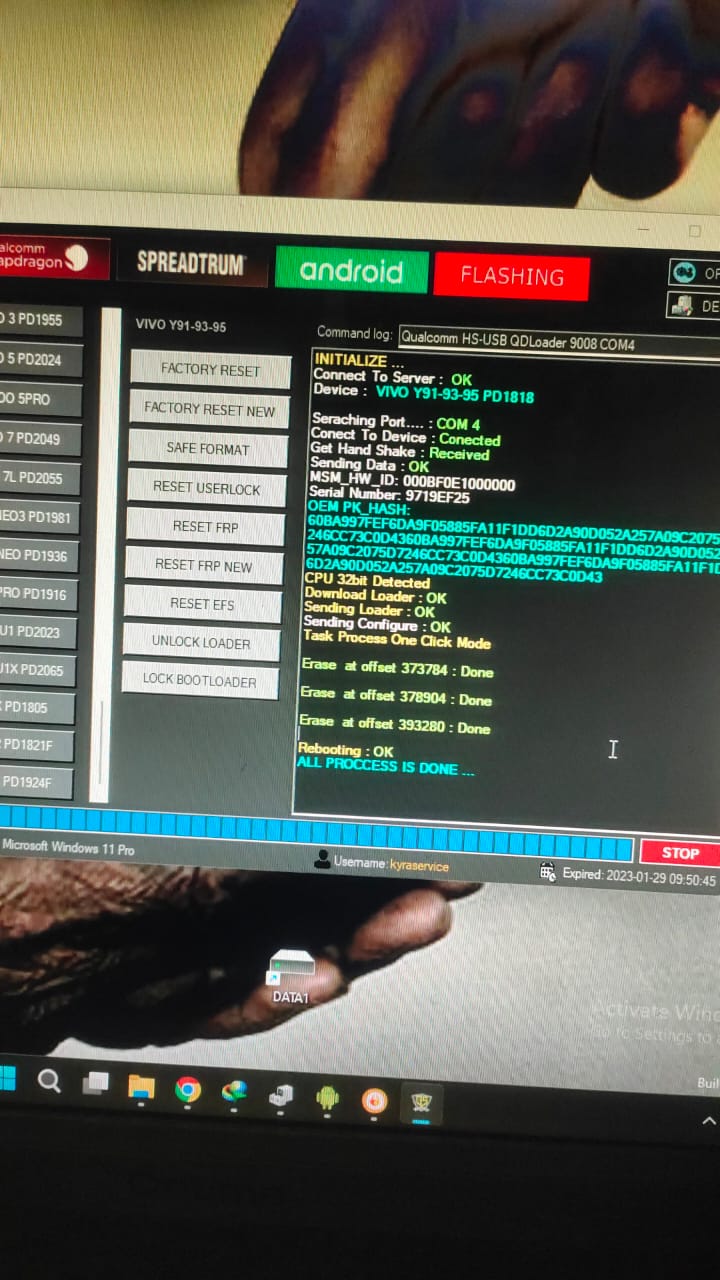 Imei Vivo Y91