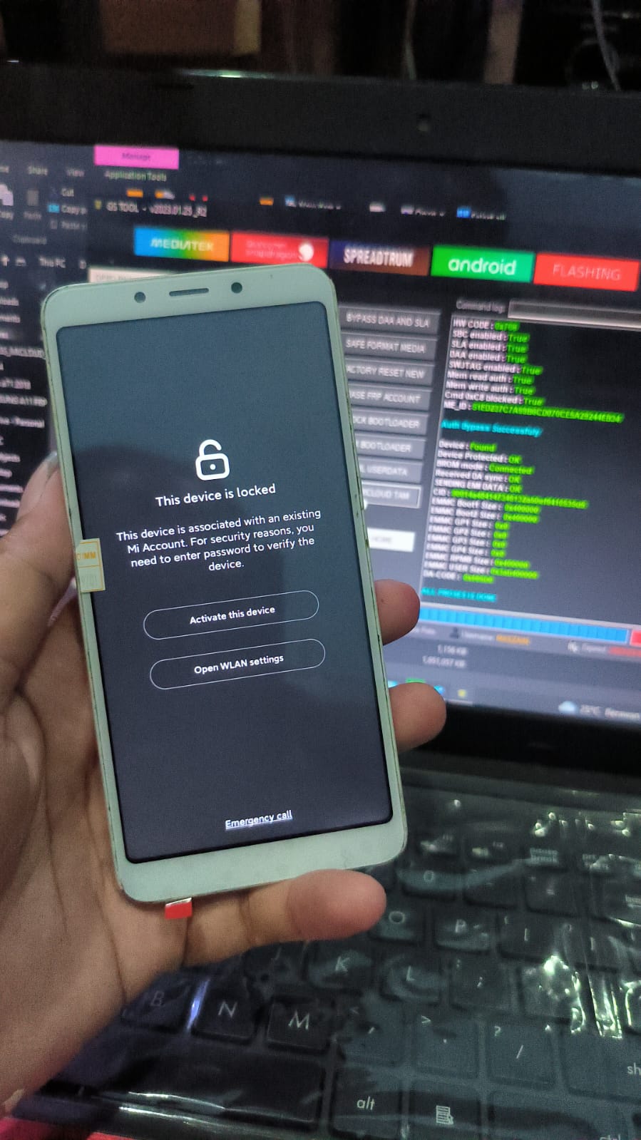 Micloud TAM Redmi 6A Relock