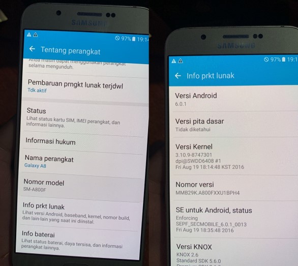 Sinyal Samsung A8 2