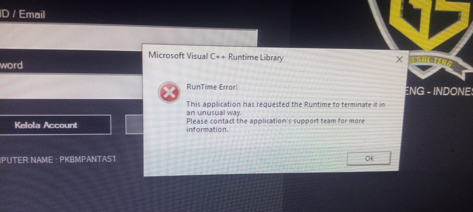 RunTime Error Gstool Baru