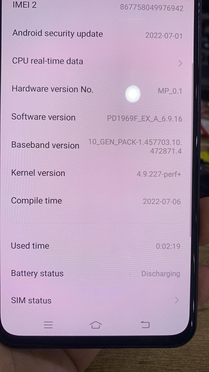 Baseband Vivo V19