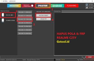Hapus Pola dan Frp Realme c25y