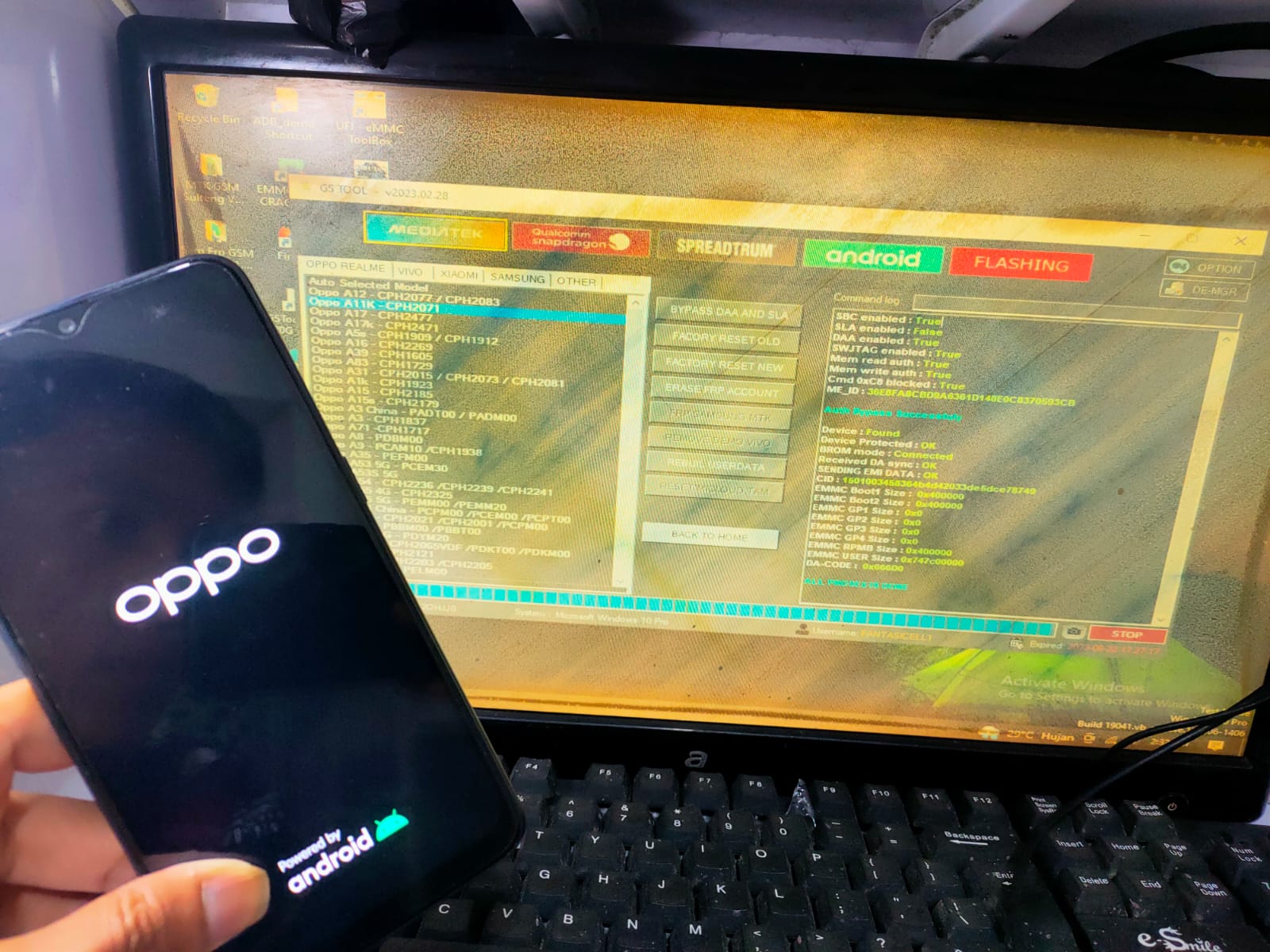 Oppo A11k Restart