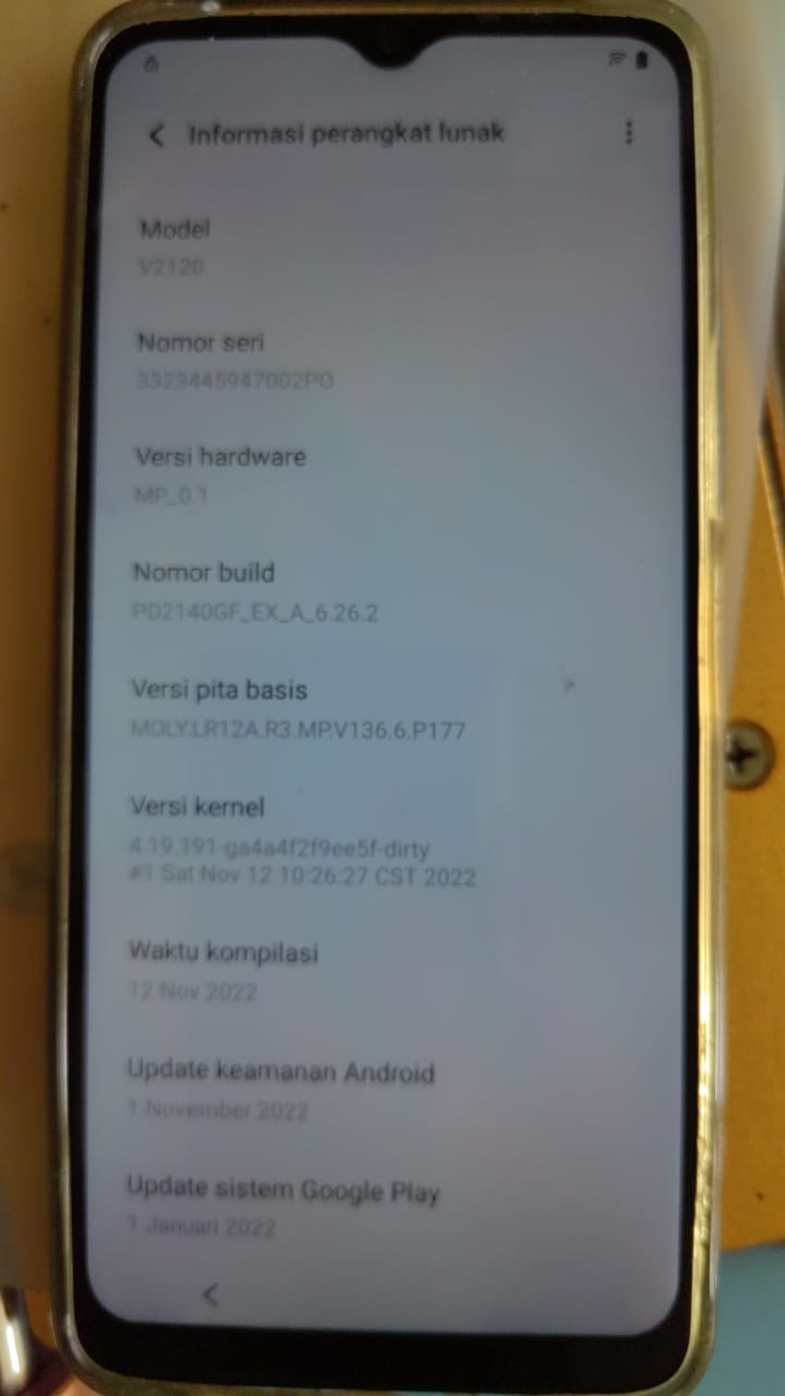 Patch Vivo Y15s