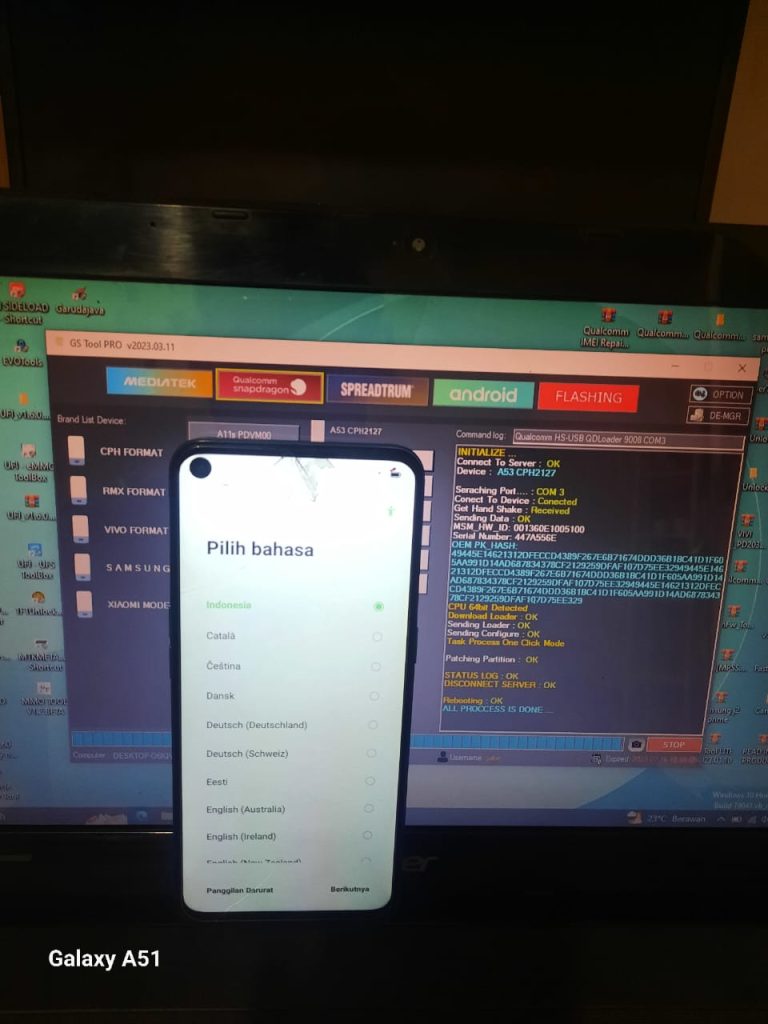 Pola Frp Oppo A53 Cph2127