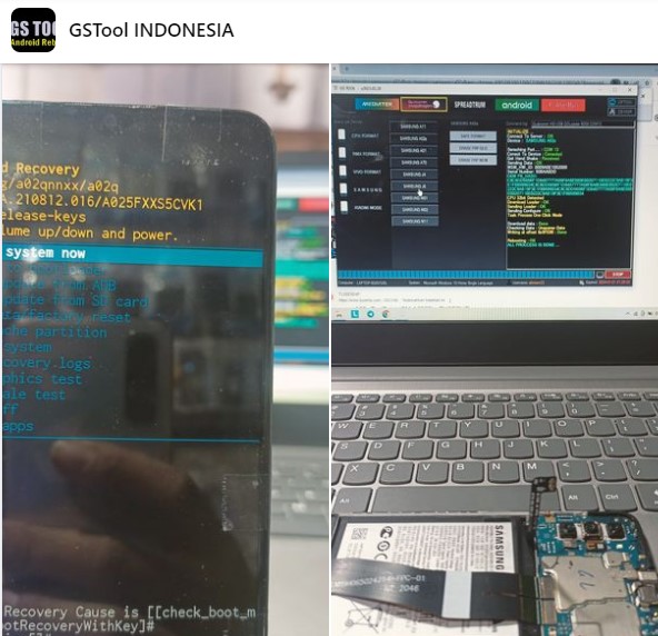 Hapus FRP Samsung A02s Via GSTool 8 Samsung A02s
