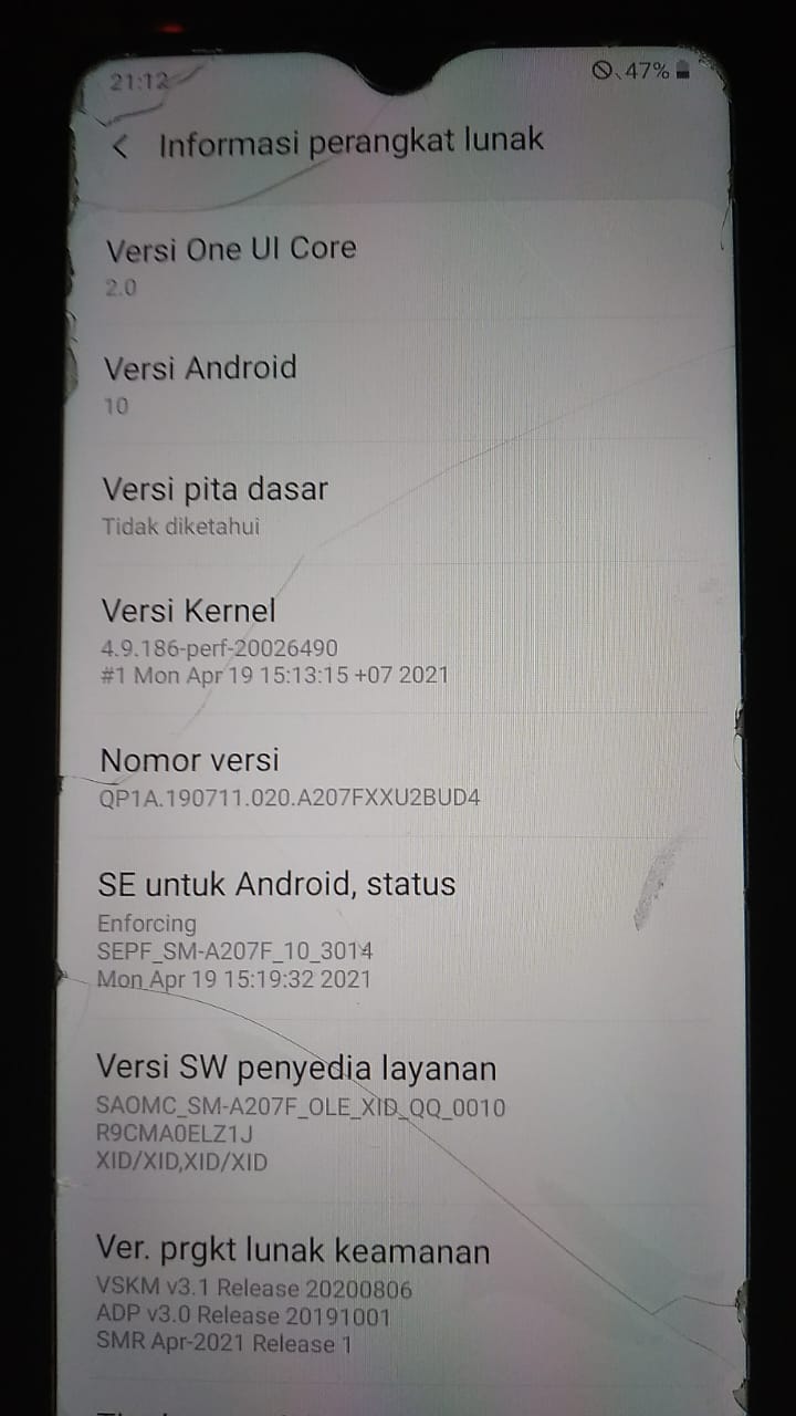 Samsung A20s Baseband Hilang