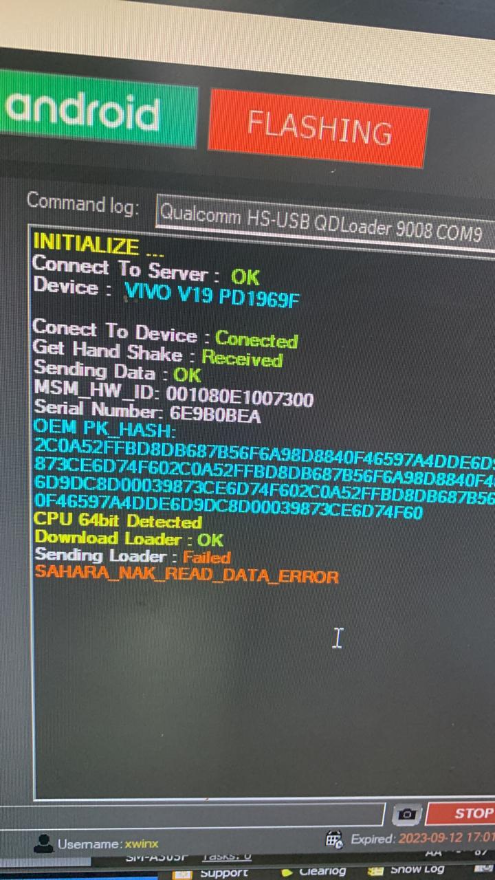 V19 Reset Efs Error