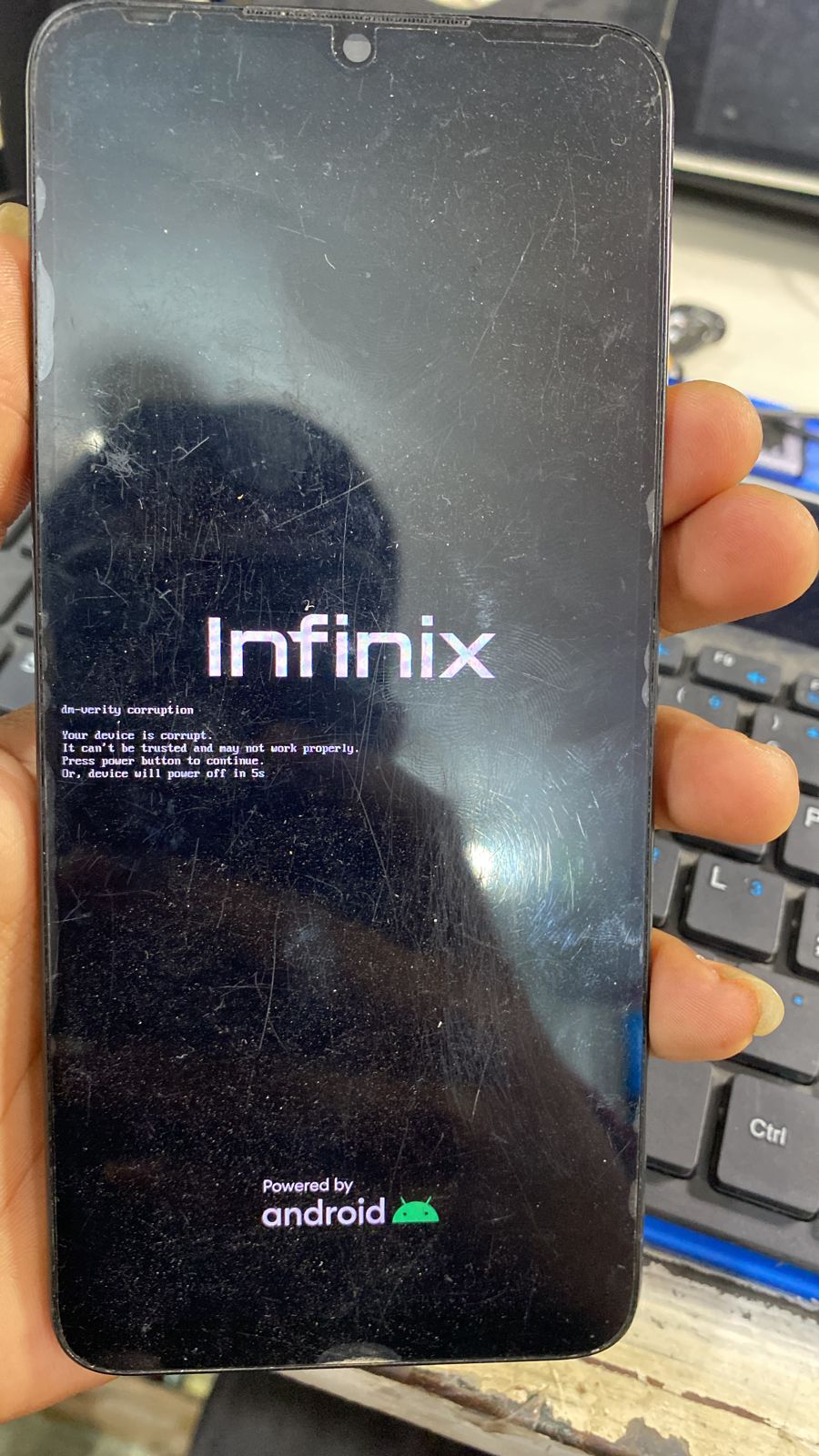Infinix Hot 20i X665B DM Verity Corrupted