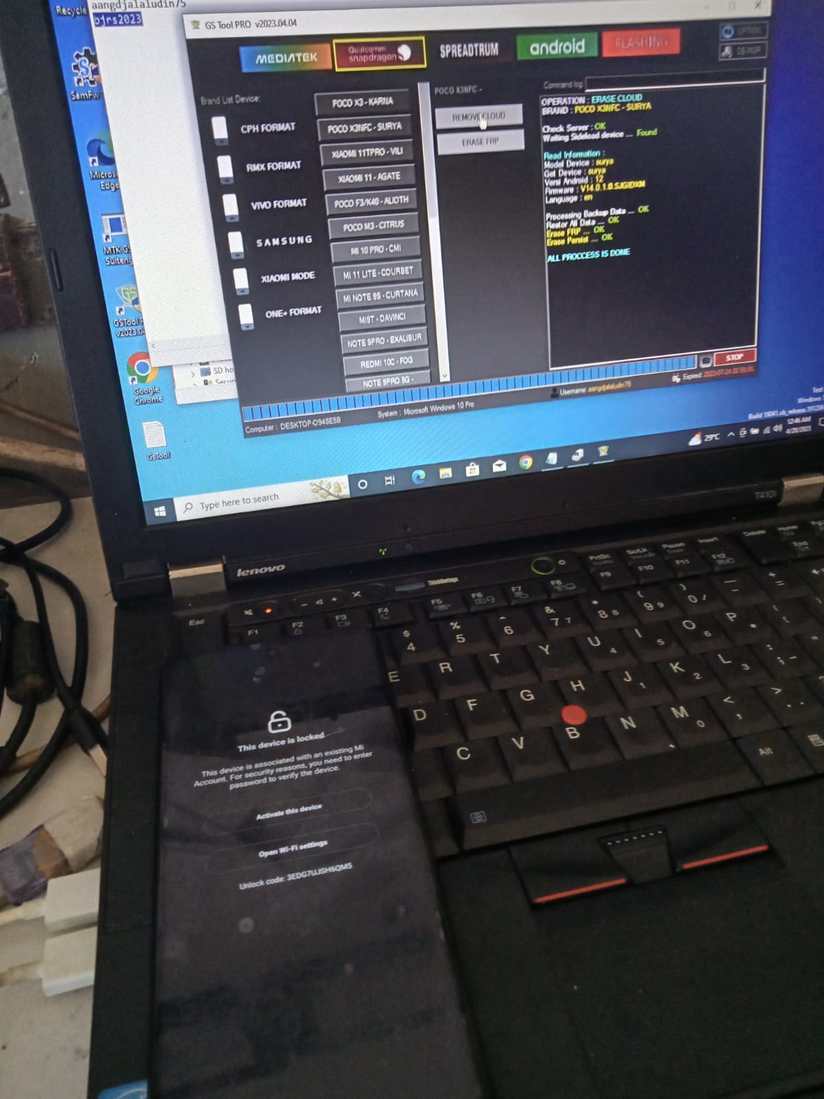 Poco X3 NFC micloud Bandel