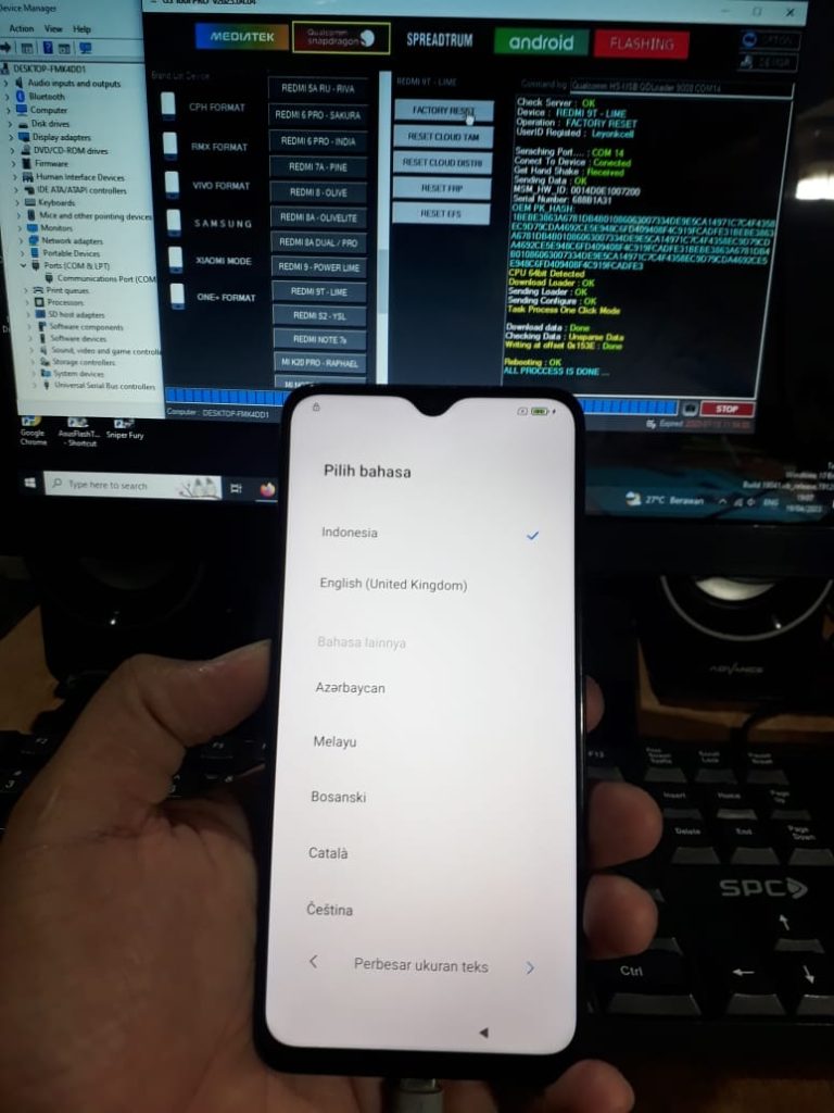 Pola Frp Redmi 9T Lime
