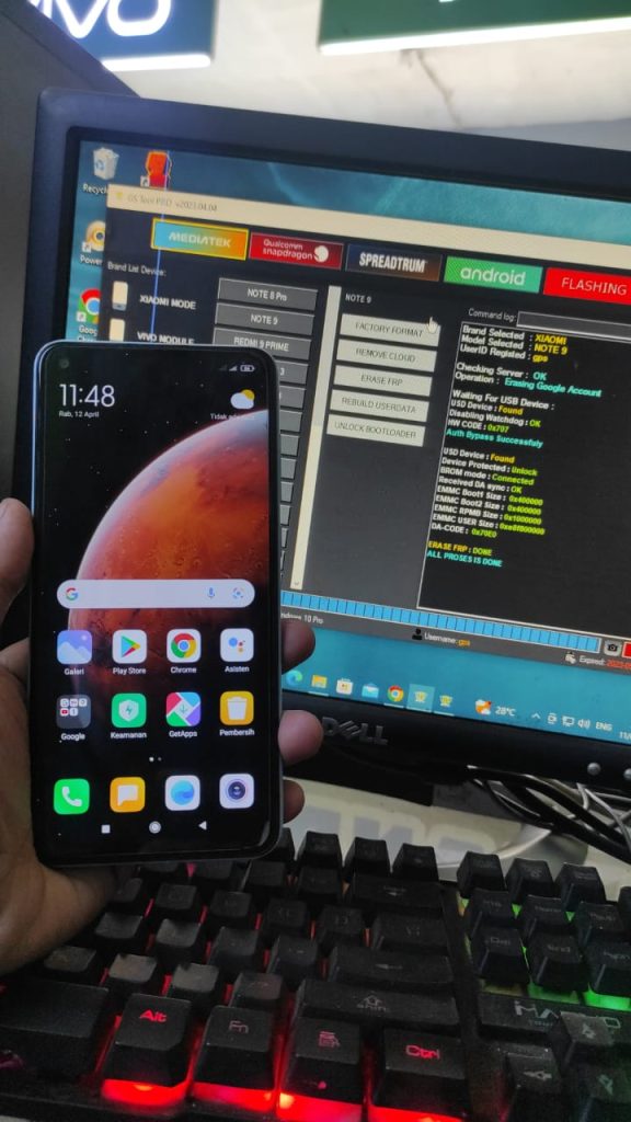 Redmi note 9 Micloud Frp
