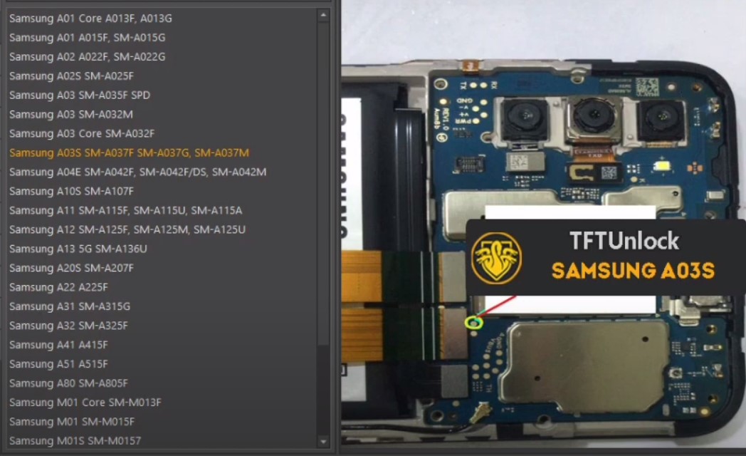 Testpoint Samsung A03s