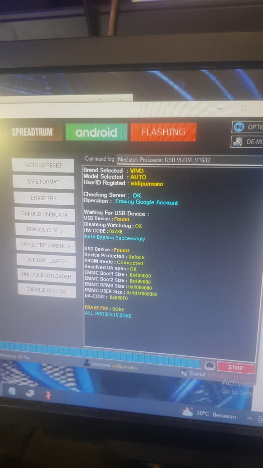 Frp Vivo V15 Refurbish