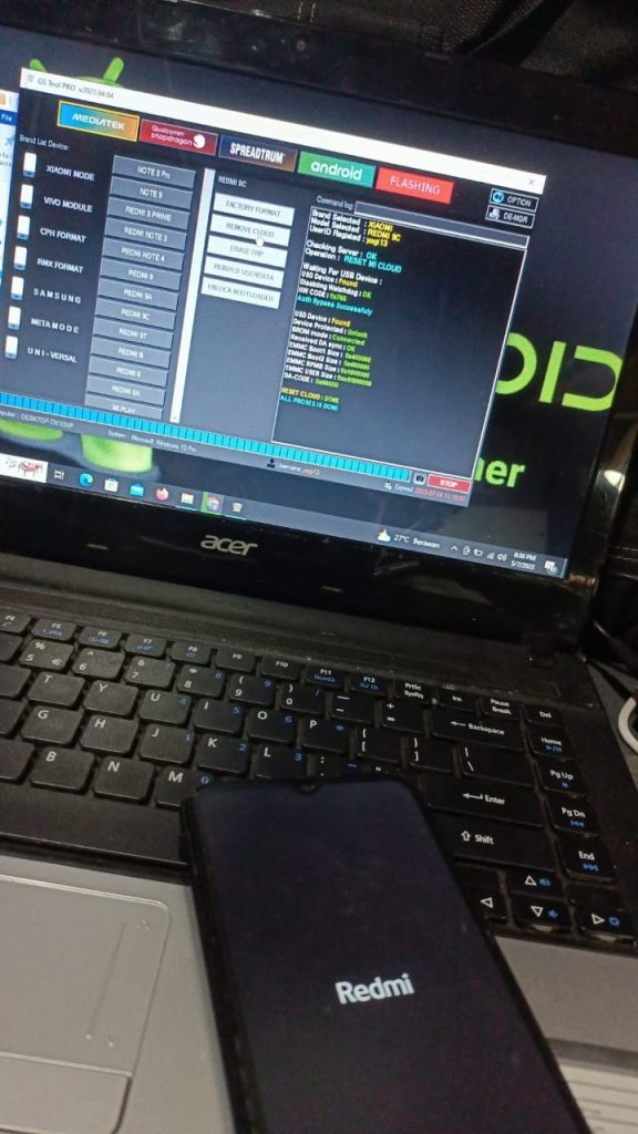 Remove Cloud Redmi 9c