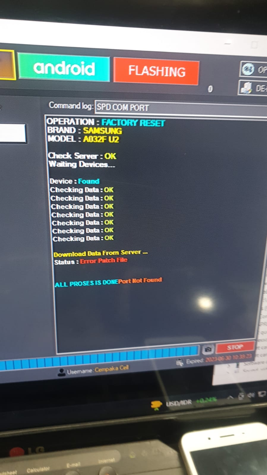 Samsung A032f Error Patch File