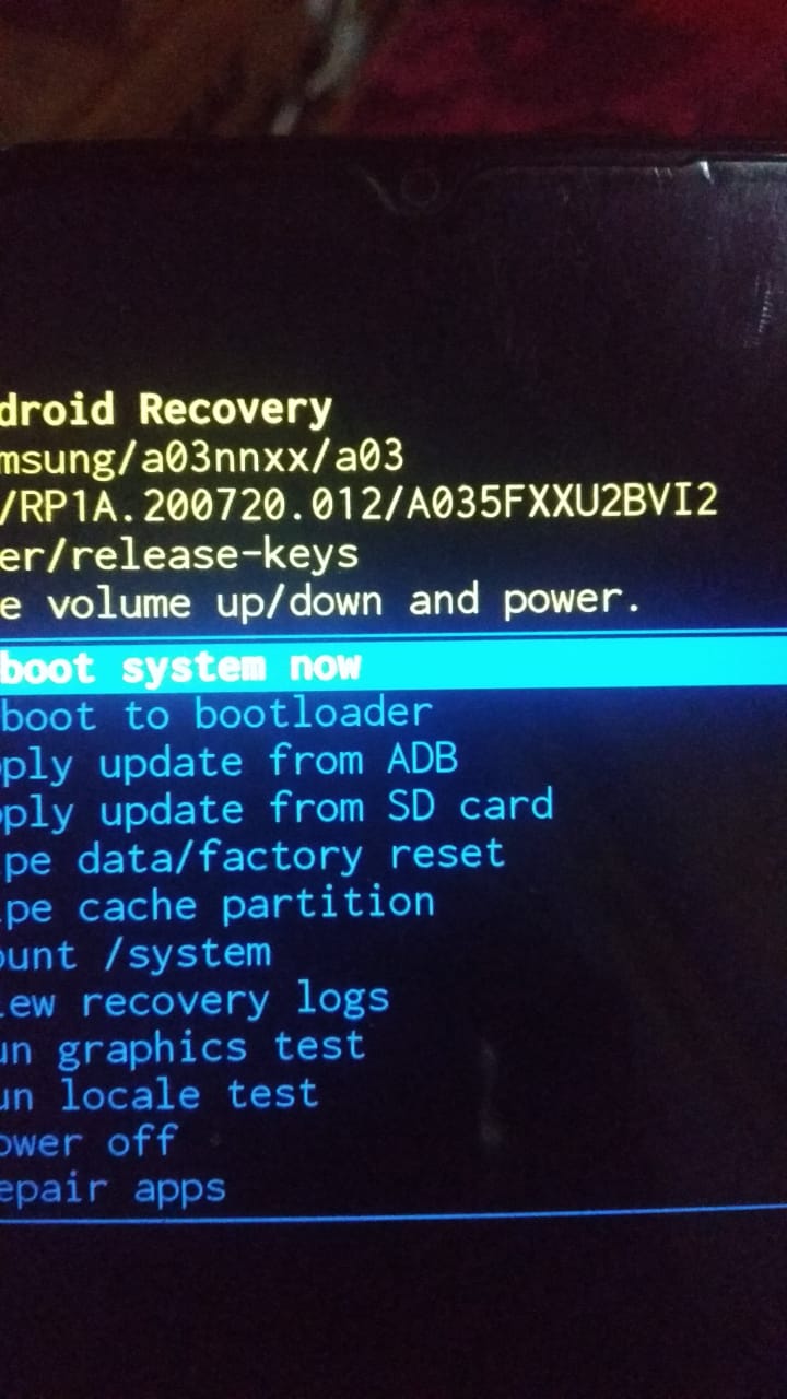 Binary Samsung A035f