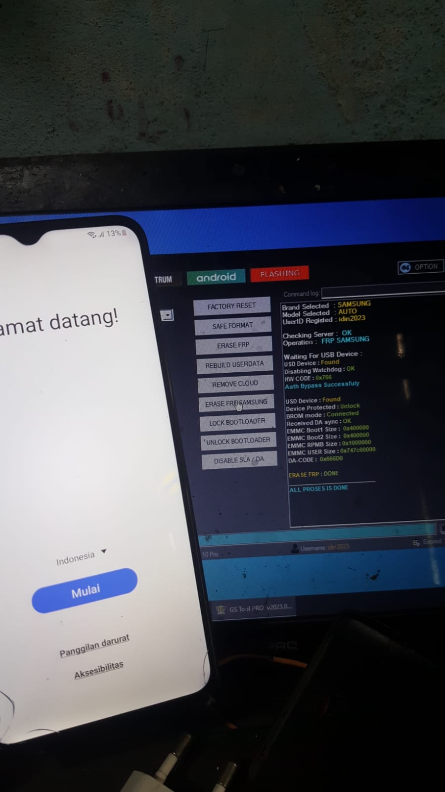Erase Frp Smasung A04e