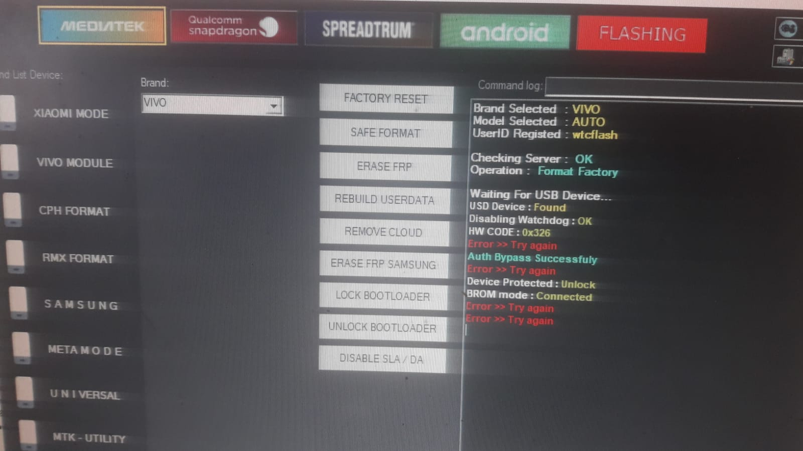 Format Vivo V5