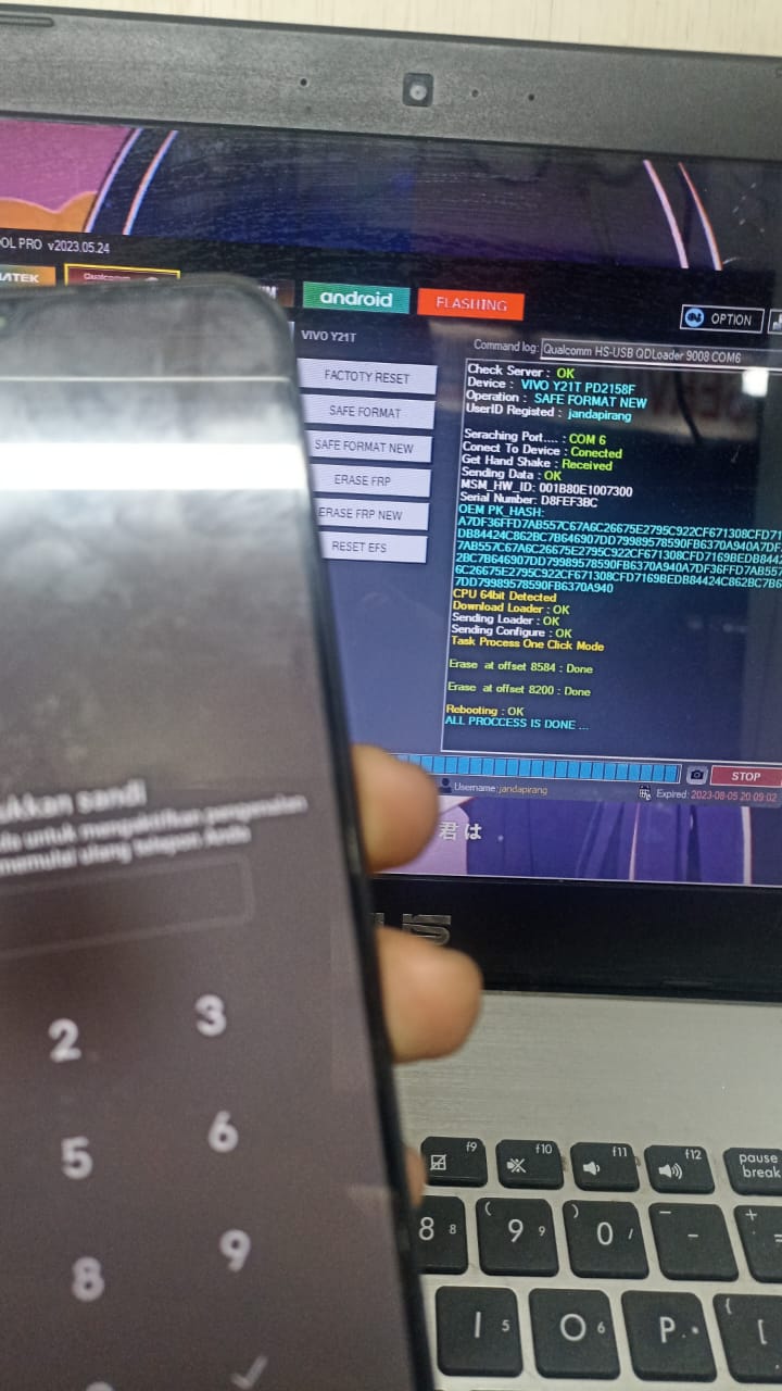 vivo y21t pd2158f Pola